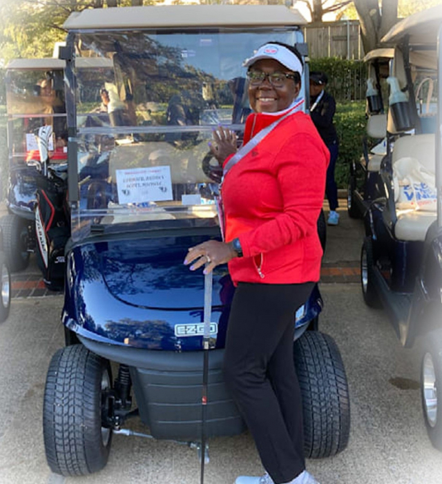 Photo of Audrey at Golf Course